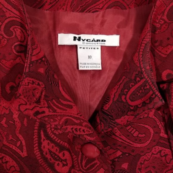 Nygard Collection Beautiful Red Formal Jacket - Picture 7 of 8